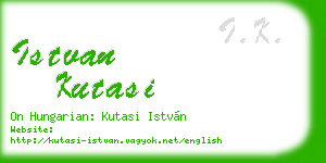 istvan kutasi business card